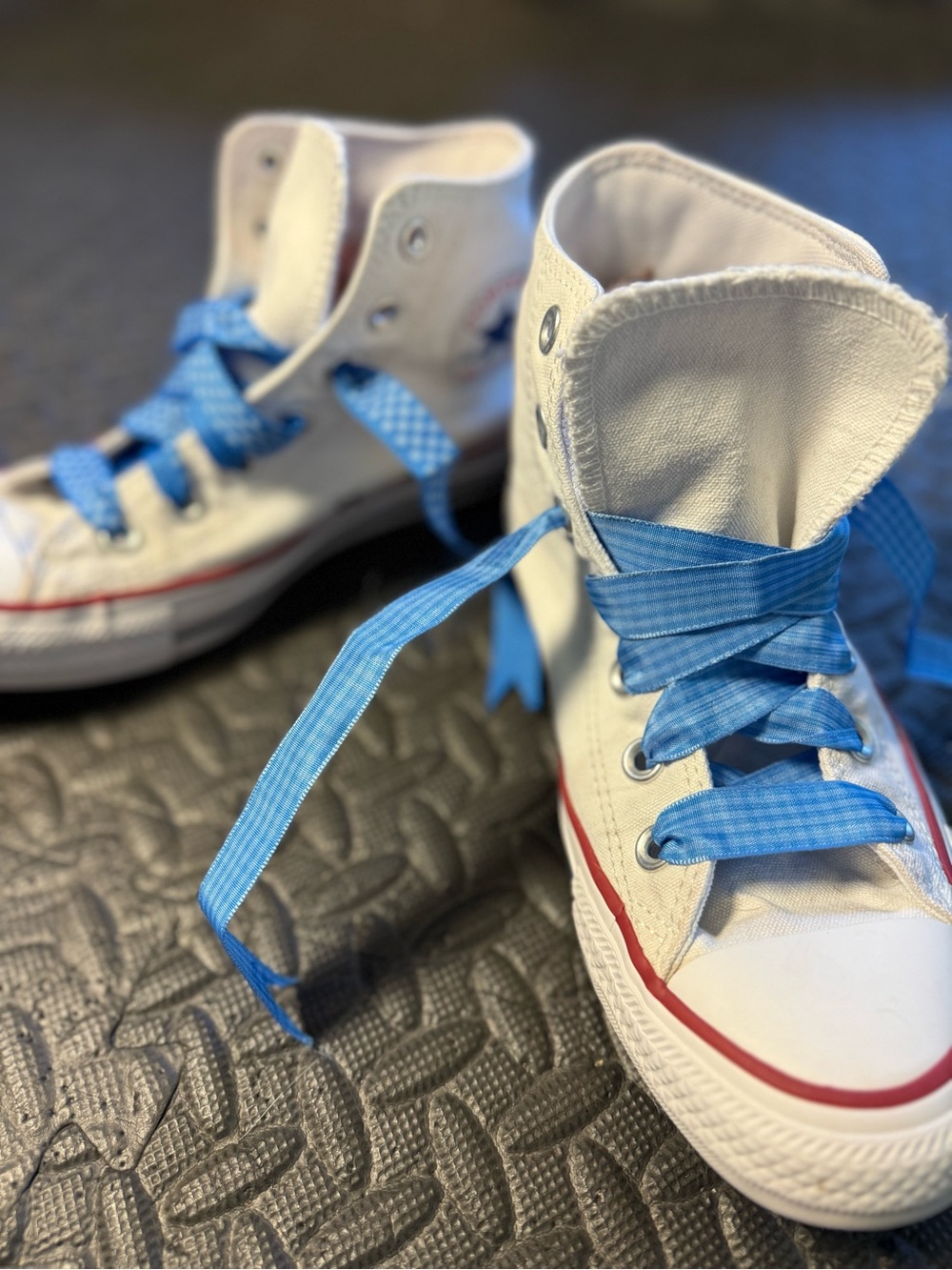 Converse Chuck Taylor All Star High Top White Ribbon Laces Women’s Size 8 - Picture 11 of 11